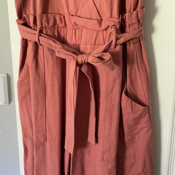Linen blend Romper - Picture 4 of 7